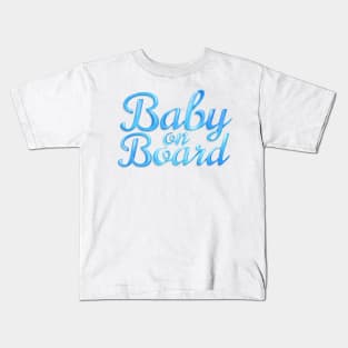 Baby on Board - Blue Kids T-Shirt